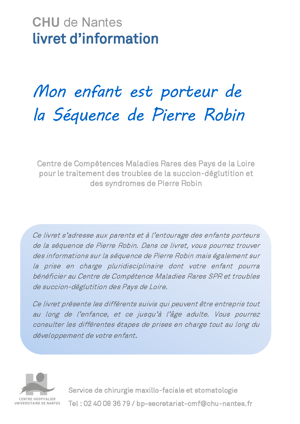 CCMR SPRATON Nantes Livret d'information SPR