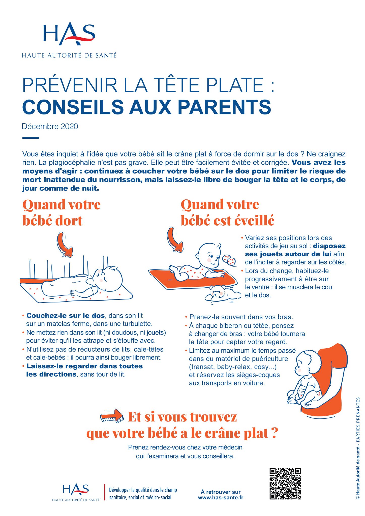HAS Tête plate Conseils aux parents