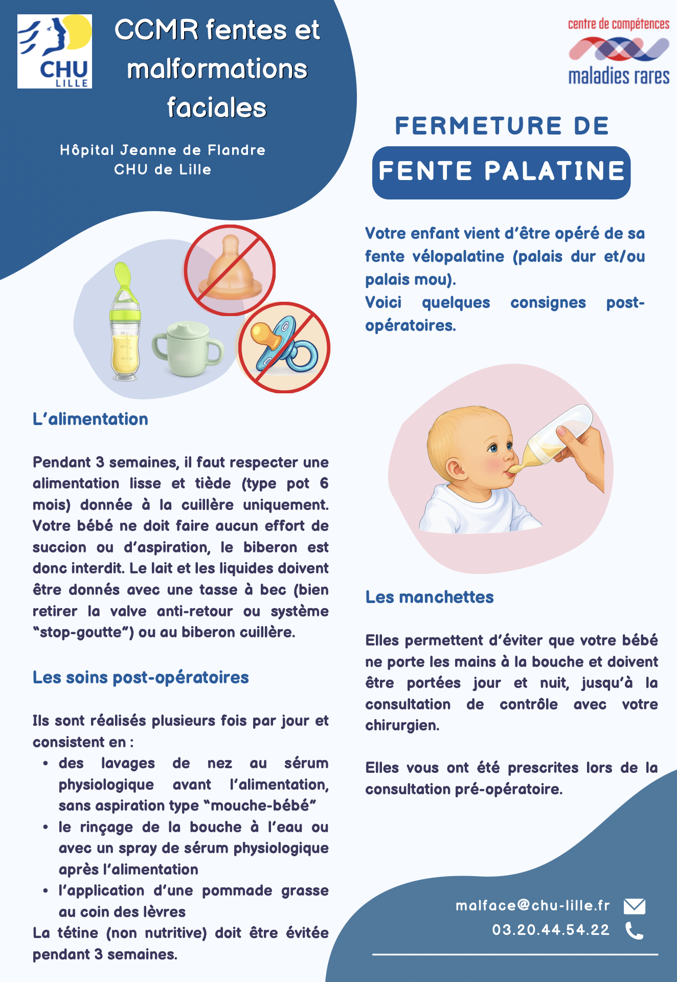 Image fiche fermeture fente palatine CCMR Lille