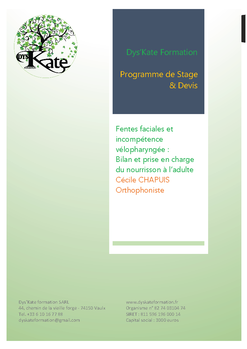 Image Formation Fentes et IVP DysKate 2023   Programme Page 1