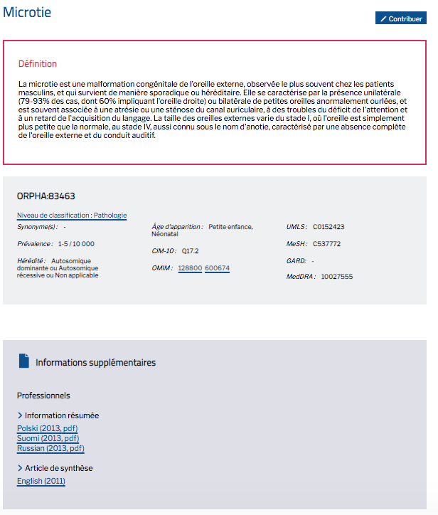 Image Orphanet Microtie