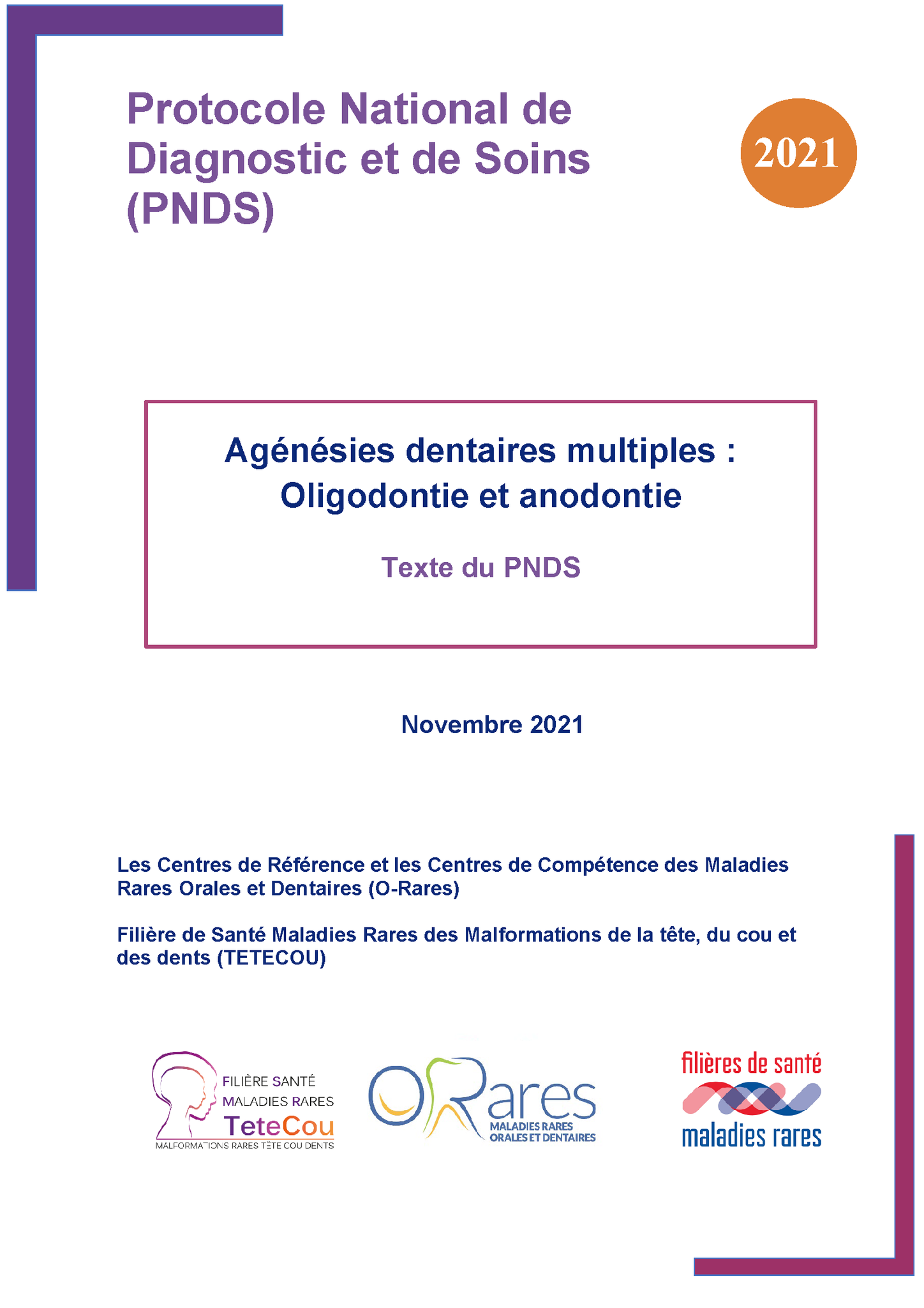 Image PNDS Agénésies dentaires Couverture