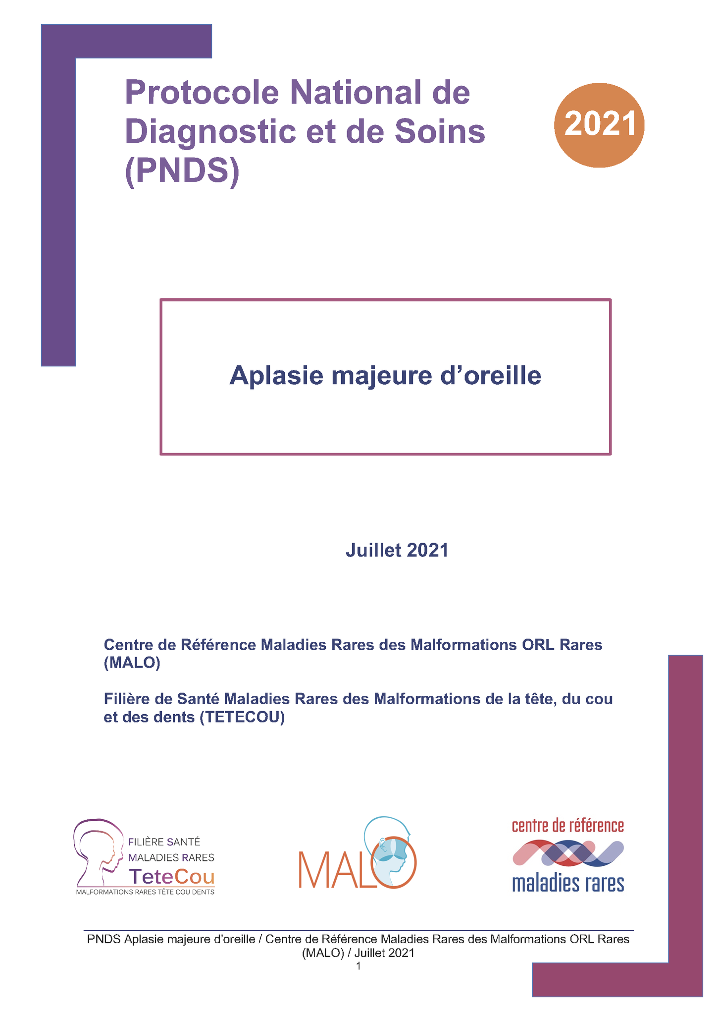 Image PNDS Aplasie majeure d'oreille Couverture