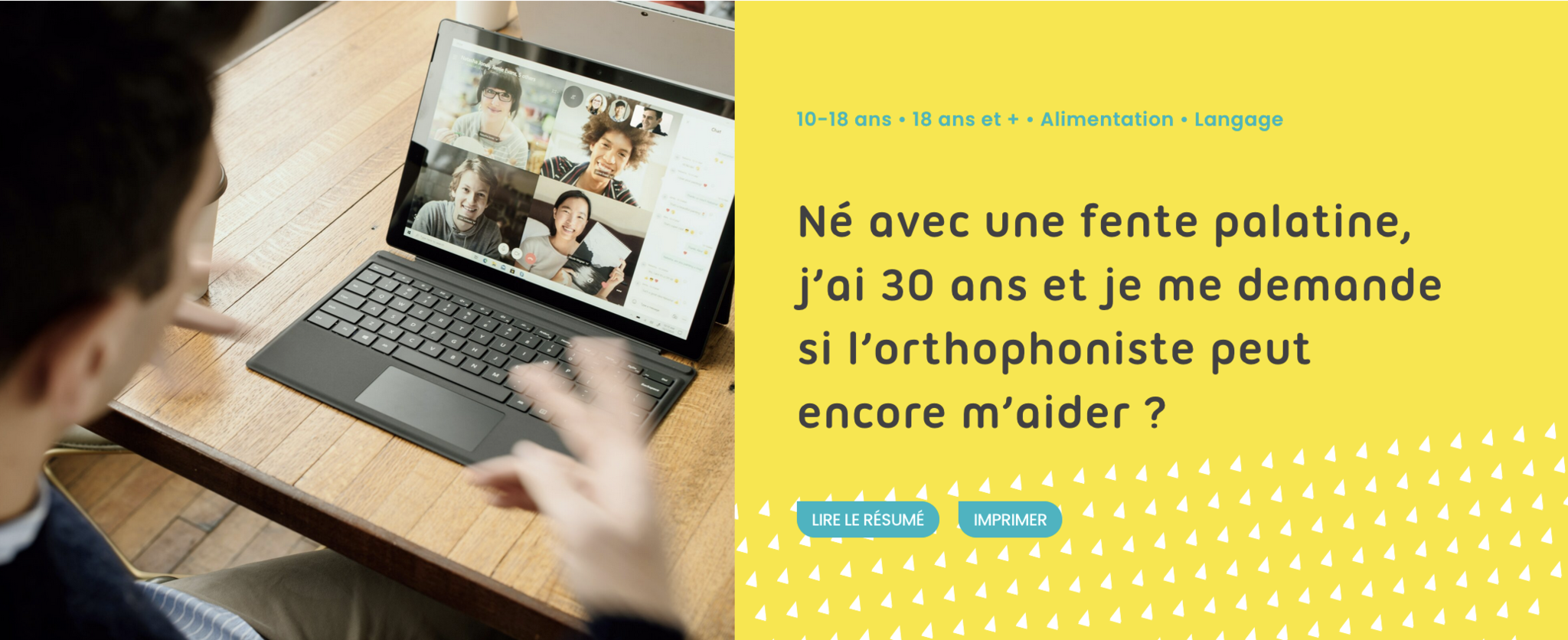 Image site Allo Ortho Page FP 30 ans