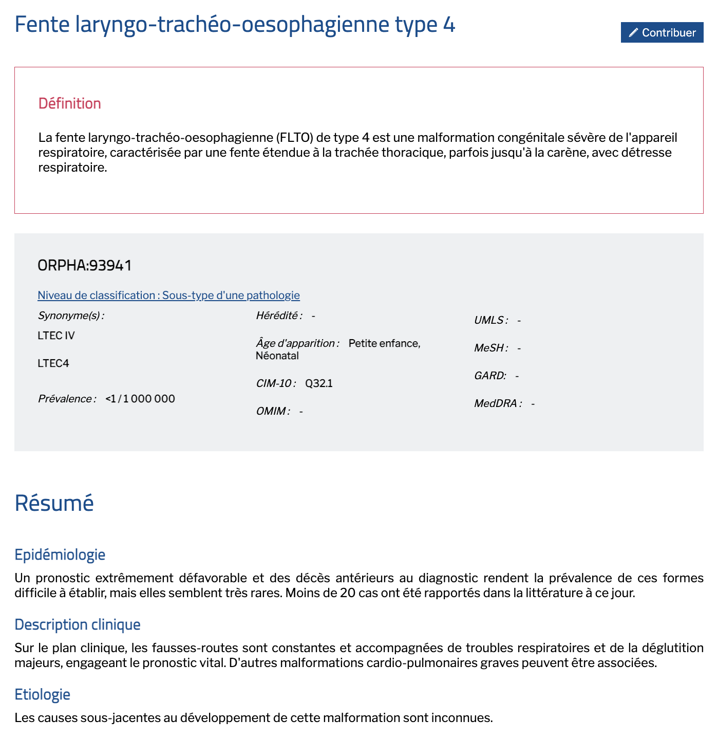 Image Site Orphanet Page FLTO  type 4