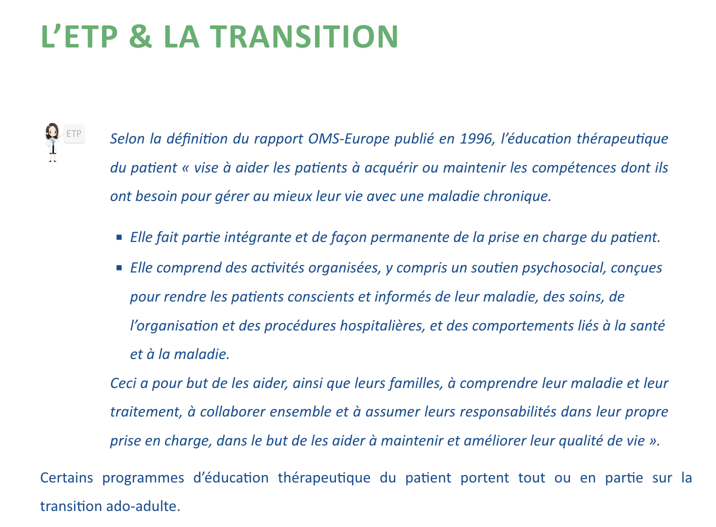 Image Site transition MR Page ETP
